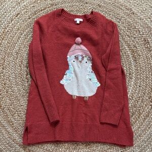 Winter Christmas Penguin Sweater